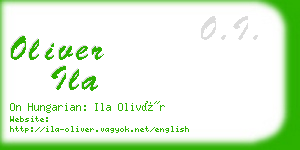 oliver ila business card